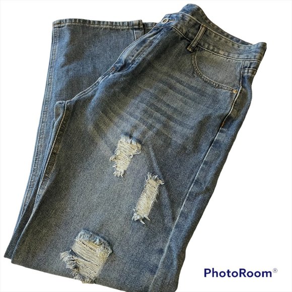 Shein ripped blue jeans size 36 - Picture 4 of 8